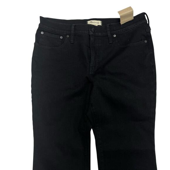 Madewell Petite Kick Out Crop Jeans in Black Wash NM812 size 32P NWT - Picture 4 of 7